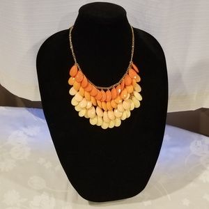 Orange ombre Necklace set